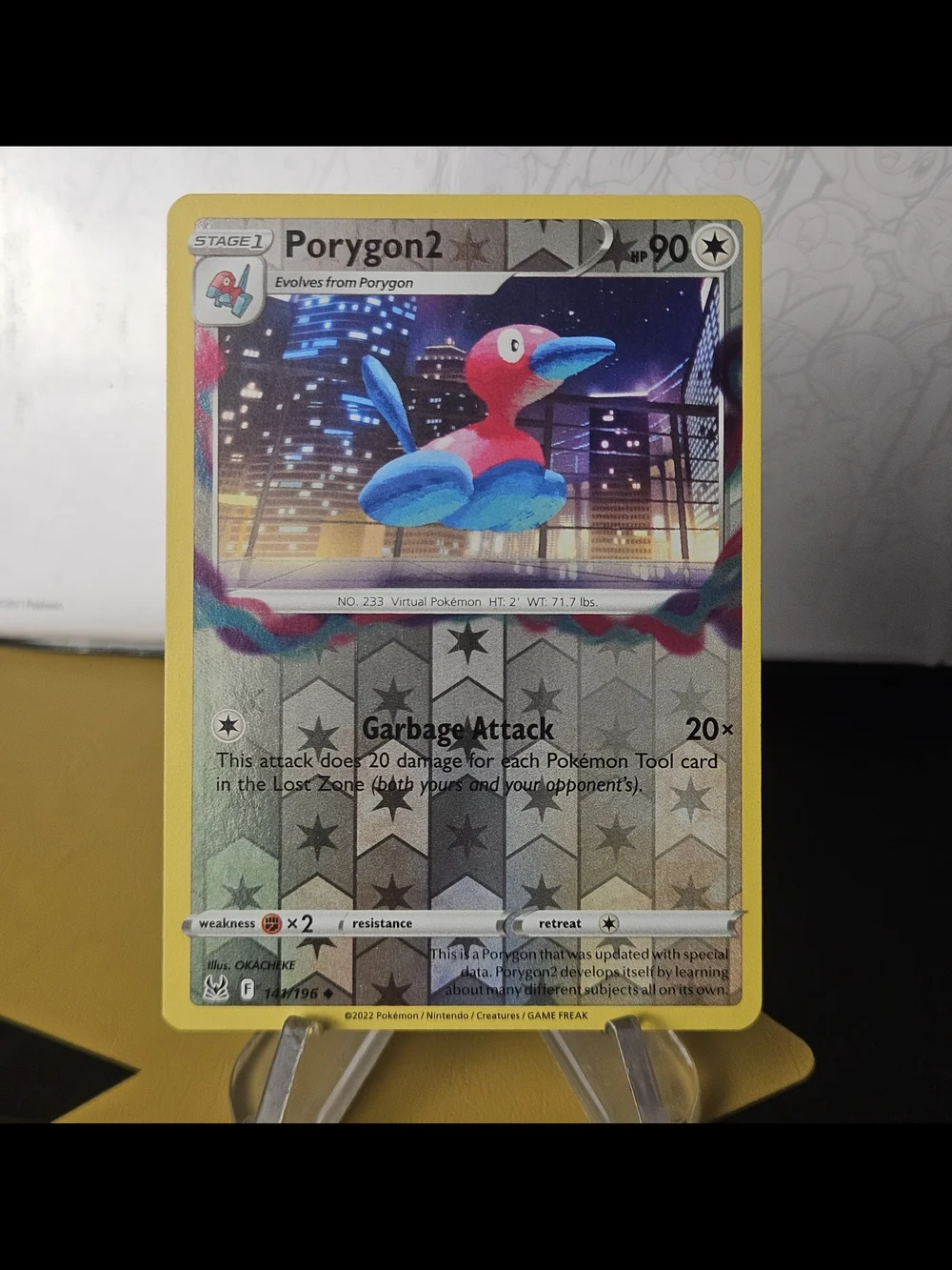 Porygon2 141/196 Pokemon TCG Reverse Holo Rare